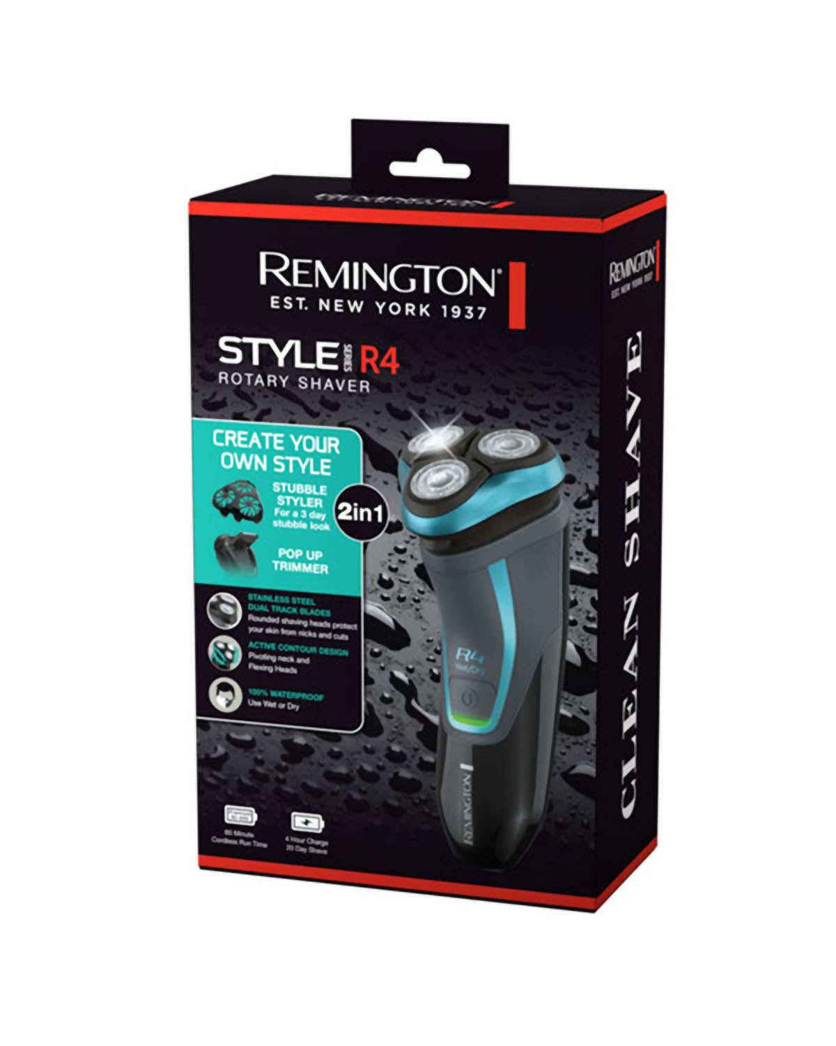 REMINGTON STYLE SERIES WET AND DRY RECHARGEABLE MENS SHAVER