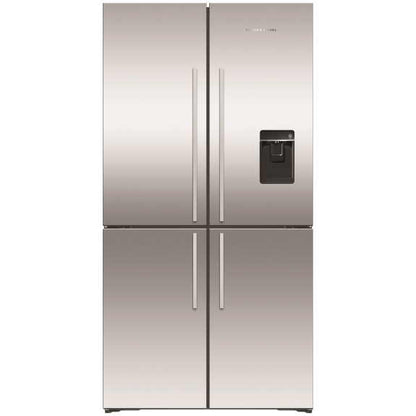 Fisher & Paykel 538L Quad Door Fridge Freezer with Ice & Water Dispenser - Stainless Steel (Series 7)