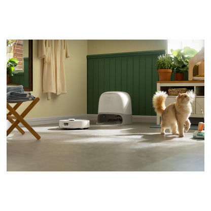 Roborock Qrevo Curv 2 Flow Robotic Vacuum & Mop with Multifunctional Docking Station - White