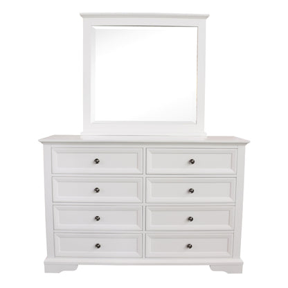 Sala 4 Piece King Bedroom Suite with Dresser and Mirror - White