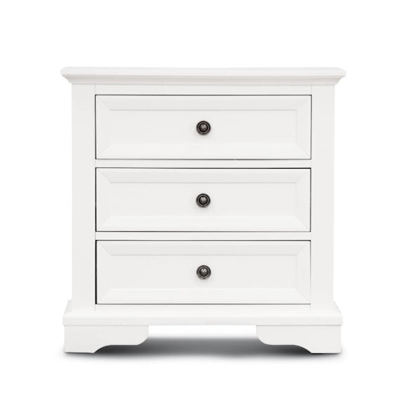 Sala 4 Piece King Bedroom Suite with Dresser and Mirror - White