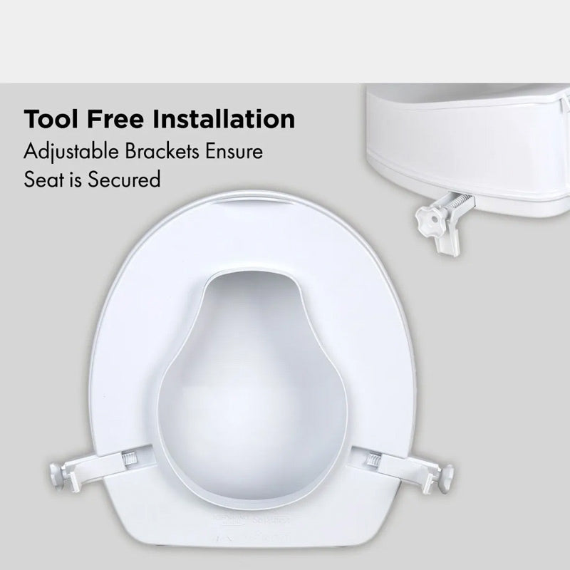 Homecraft Savannah 100mm Raised Toilet Seat with Lid