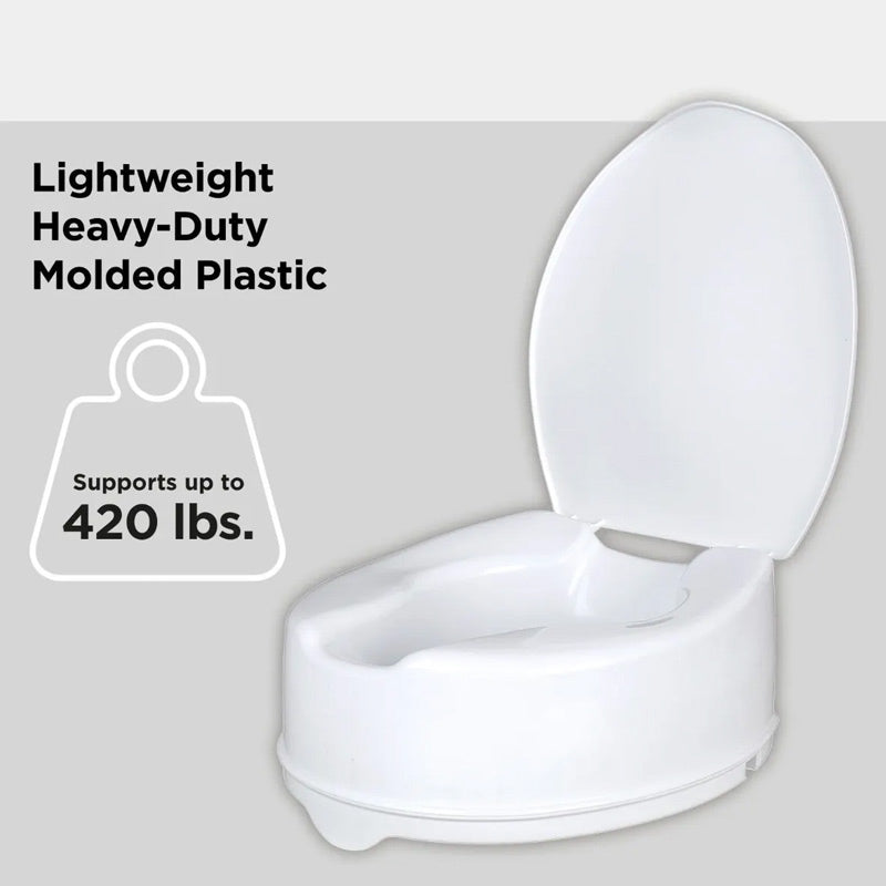 Homecraft Savannah 150mm Raised Toilet Seat with Lid