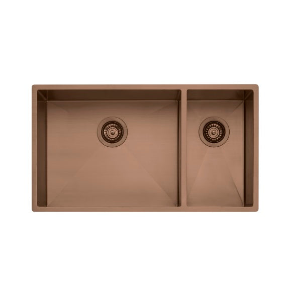 Oliveri Spectra 1 and 1/2 Bowl Sink - Copper