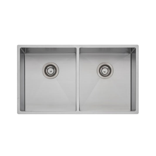 OLIVERI SPECTRA DOUBLE BOWL SINK STAINLESS STEEL NTH