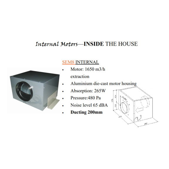 Sirius Valentina 118cm Downdraft Rangehood with SEM8 Motor