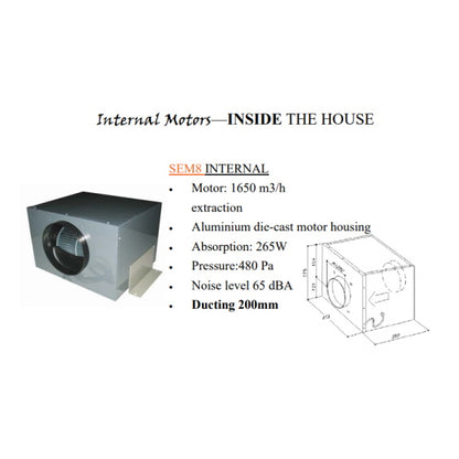 Sirius Valentina 88cm Downdraft Rangehood with SEM8 Motor
