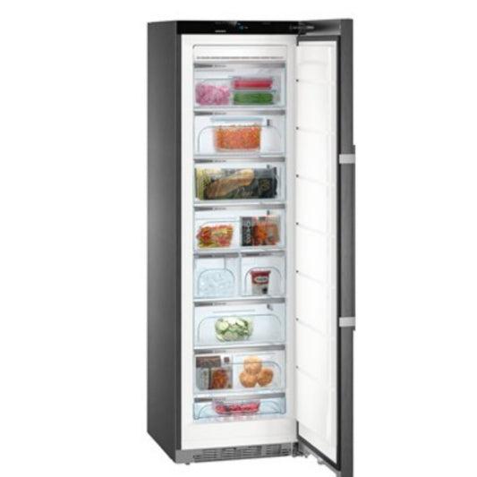 Liebherr 262 Litre Blacksteel Freestanding No Frost Freezer