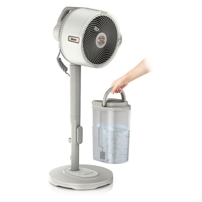 Shark FlexBreeze Pro-Mist 2-in-1 Portable Pedestal Fan with Misting System - White