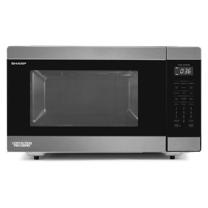 Sharp 36L Pro Airfry Convection Microwave - Black Stainless Steely