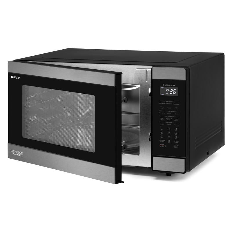 Sharp 36L Pro Airfry Convection Microwave - Black Stainless Steely