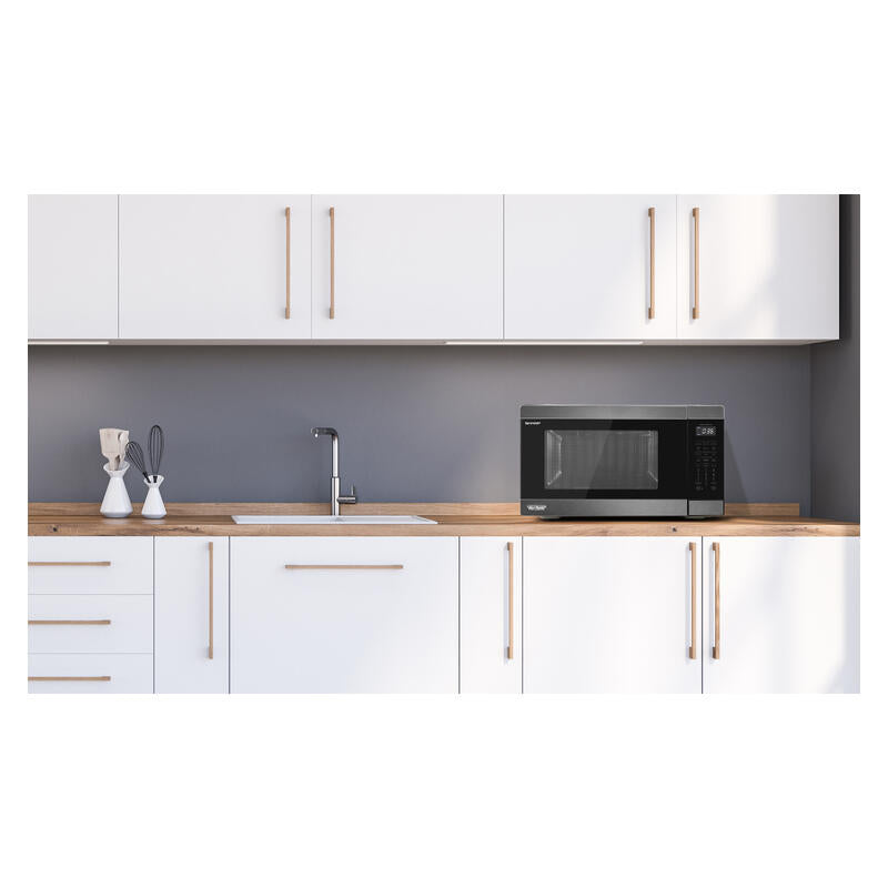 Sharp 36L Pro Airfry Convection Microwave - Black Stainless Steely