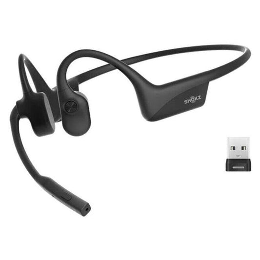 Shokz OpenComm2 UC Bone Conducting Bluetooth Headset with USB-A Adapter