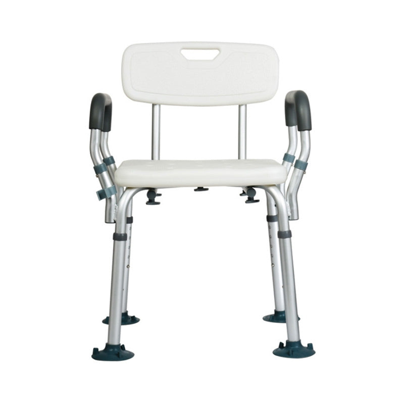 Zoom Mobility Adjustable Height Shower Stool - Grey/White