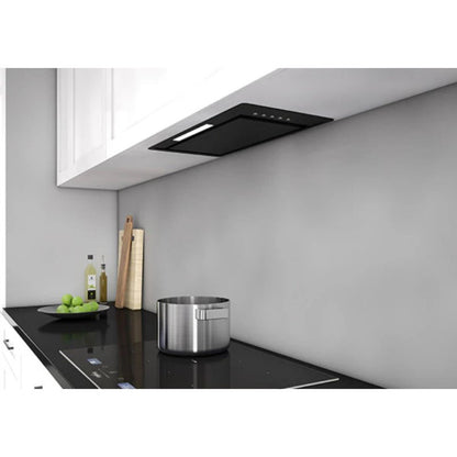 Sirius 52cm Heated Glass Undermount Rangehood - Black