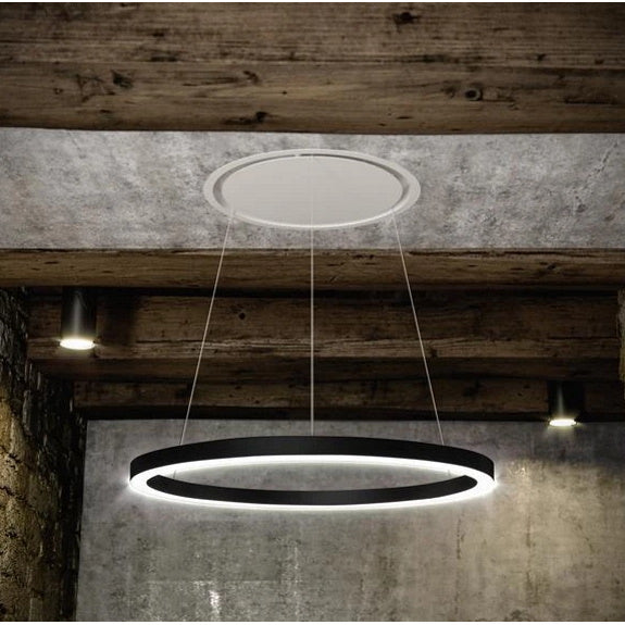 Sirius Valentina Halo Pendant Light - Black