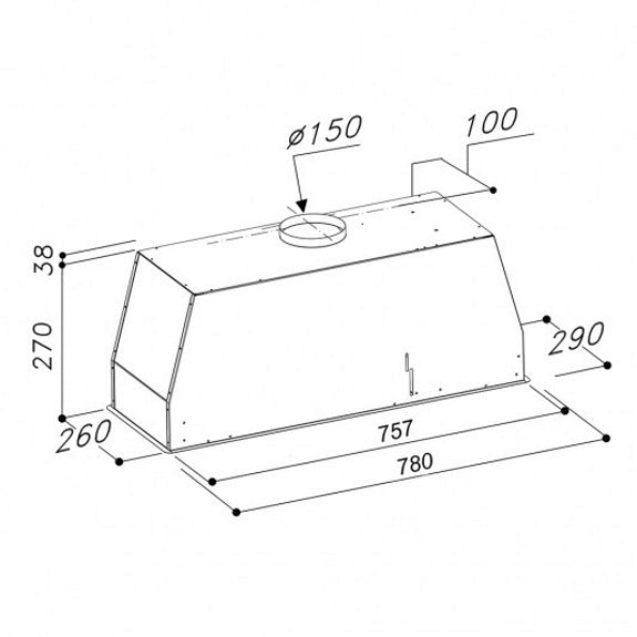 Sirius 78cm Undermount Rangehood