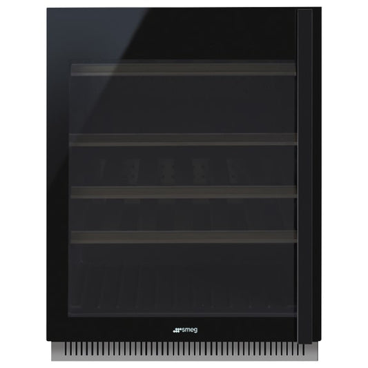 Smeg Dolce Stil Novo 38 Bottles Built-In Wine Fridge - Black