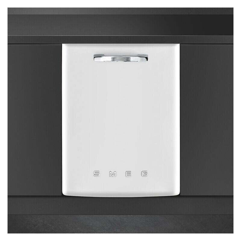 Smeg 14 Place Setting Built-In Dishwasher - White (Retro Design)