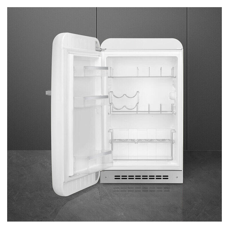Smeg 135L LH Bar Fridge - White (50's Style Retro)