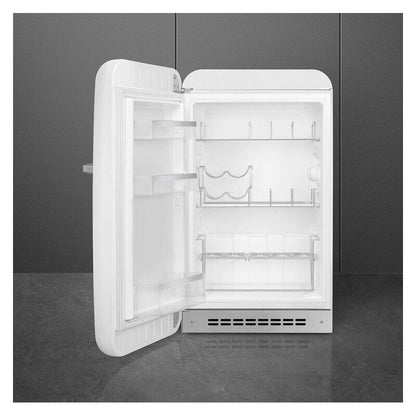 Smeg 135L LH Bar Fridge - White (50's Style Retro)