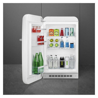 Smeg 135L LH Bar Fridge - White (50's Style Retro)