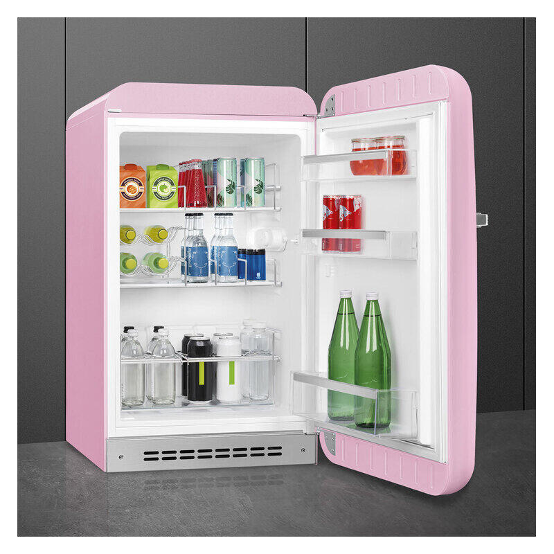 Smeg 135L RH Bar Fridge - Pink (50's Style Retro)