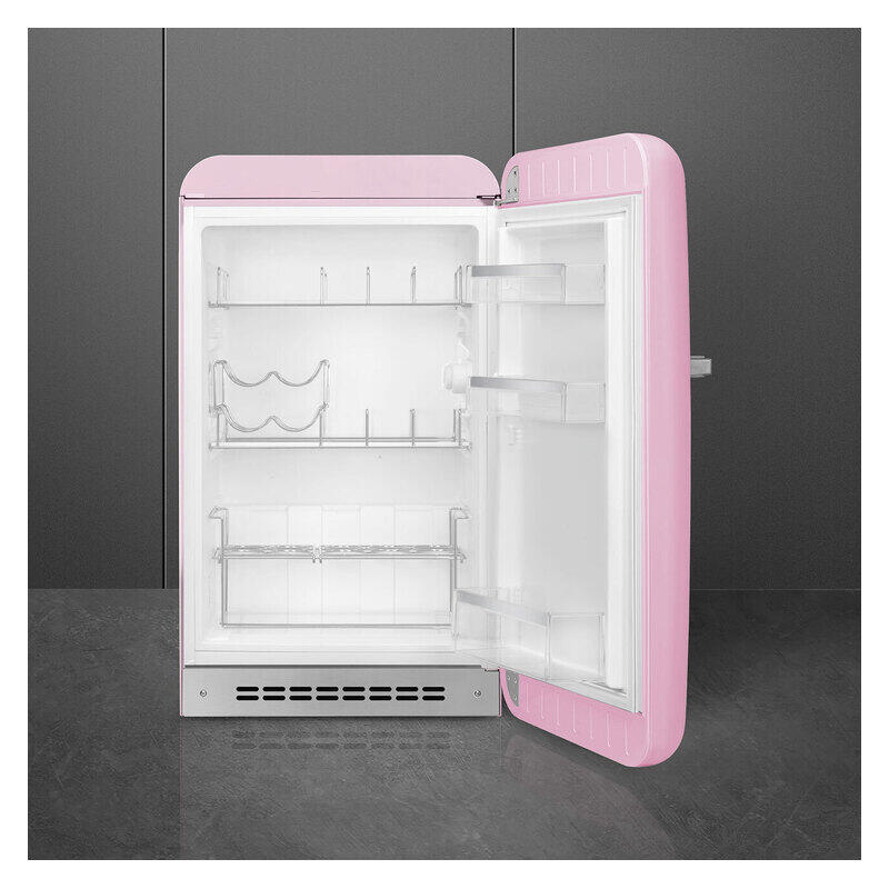 Smeg 135L RH Bar Fridge - Pink (50's Style Retro)