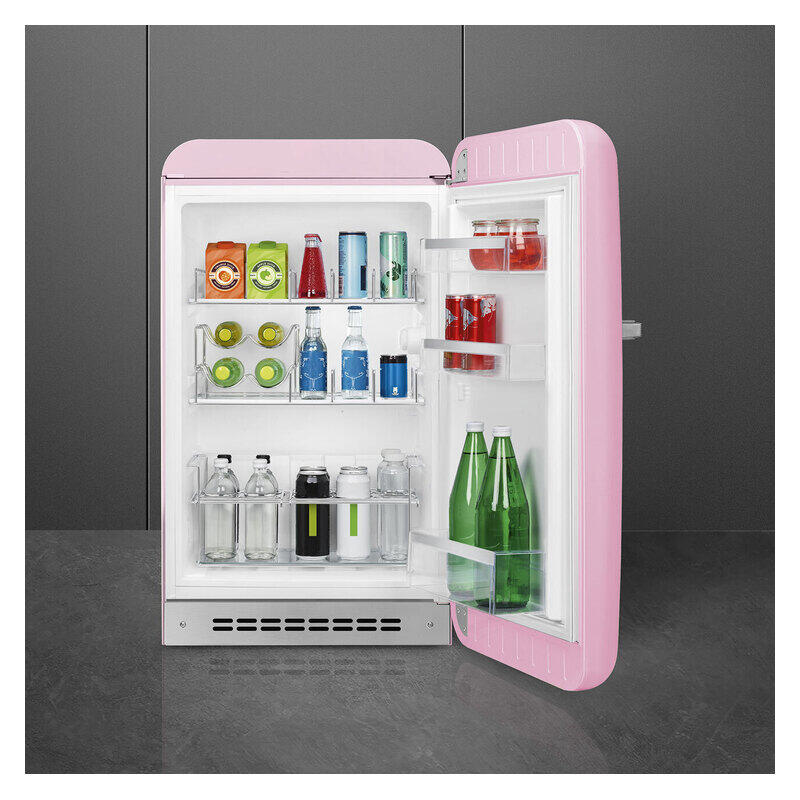 Smeg 135L RH Bar Fridge - Pink (50's Style Retro)