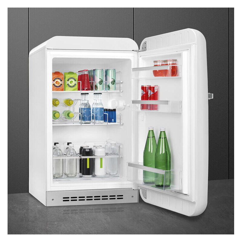 Smeg 135L RH Bar Fridge - White (50's Style Retro)