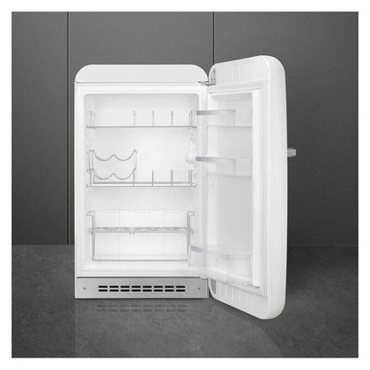 Smeg 135L RH Bar Fridge - White (50's Style Retro)