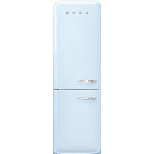 Smeg 331 Litre 50's Retro Style L/H Bottom Mount Refrigerator - Pastel Blue