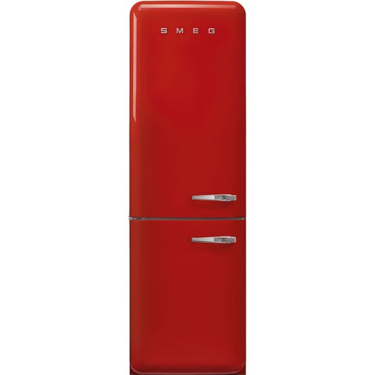 Smeg 331 Litre 50's Retro Style L/H Bottom Mount Refrigerator - Red