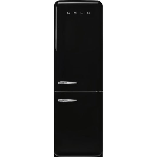 Smeg 331 Litre 50's Retro Style R/H Bottom Mount Refrigerator - Black