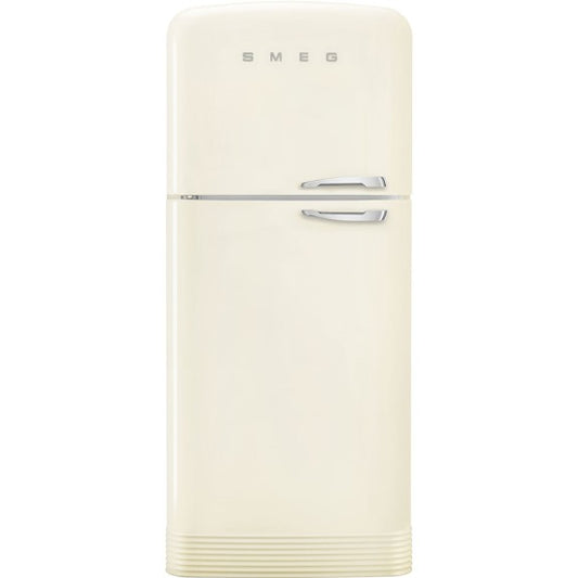 Smeg 524 Litre 50's Retro Style Top Mount L/H Fridge - Cream