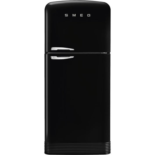Smeg 524 Litre Retro Style Top Mount Refrigerator - Black