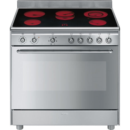 Smeg Mista 90cm Freestanding Cooker - Stainless Steel