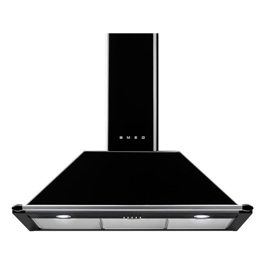 Smeg Victoria 90cm Canopy Rangehood - Black
