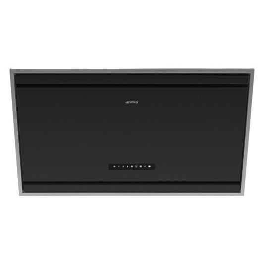 Smeg Classic Angled Wall Mount Rangehood - Matte Black