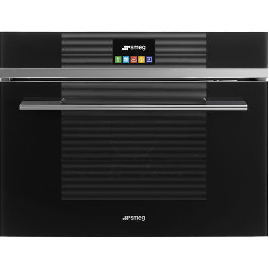 Smeg Linea 45cm Compact Speed Oven with White Stopsol Glass