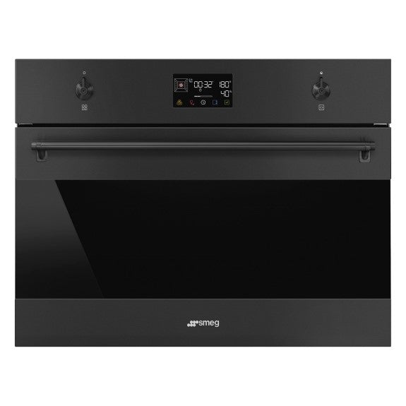 Smeg Classic 45cm Compact Steam Oven - Black