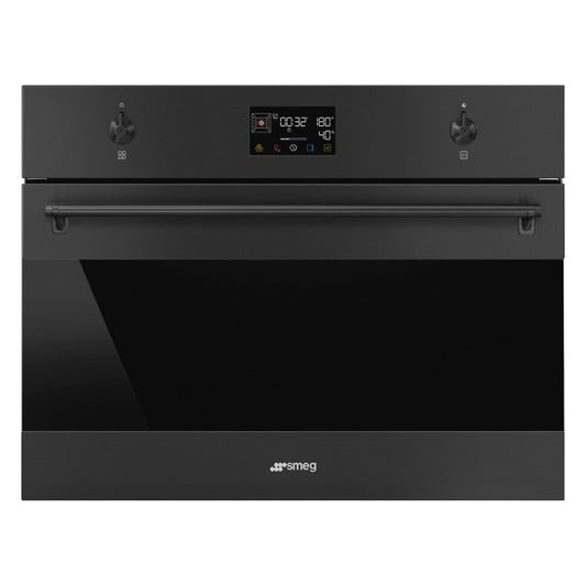 Smeg Classic 45cm Compact Steam Oven - Black