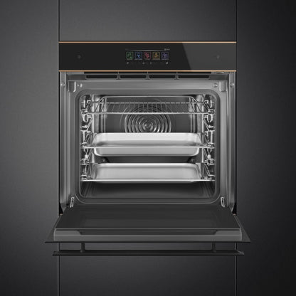 Smeg 60cm Dolce Stil Novo Steam100 Pro Oven - Black