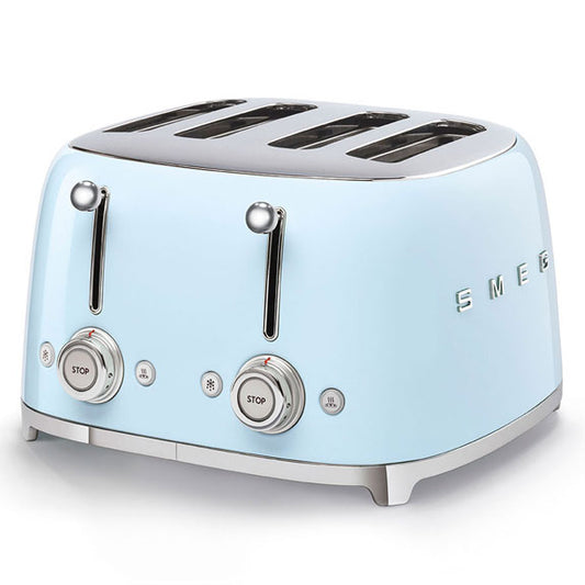 Smeg Retro Style 4 Slice Toaster - Pastel Blue
