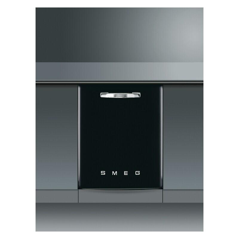 Smeg 14 Place Setting Built-In Dishwasher - Black (Retro Design)