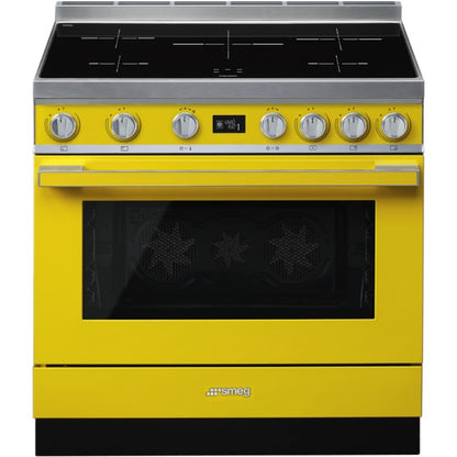 Smeg Portofino 90cm Induction Cooker - Sunshine Yellow
