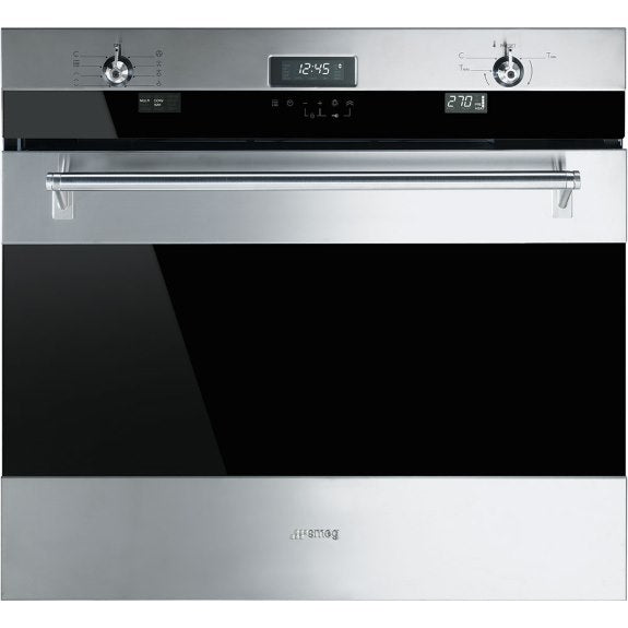 Smeg Classic 76cm Pyrolytic Built-in Oven - Stainless Steel