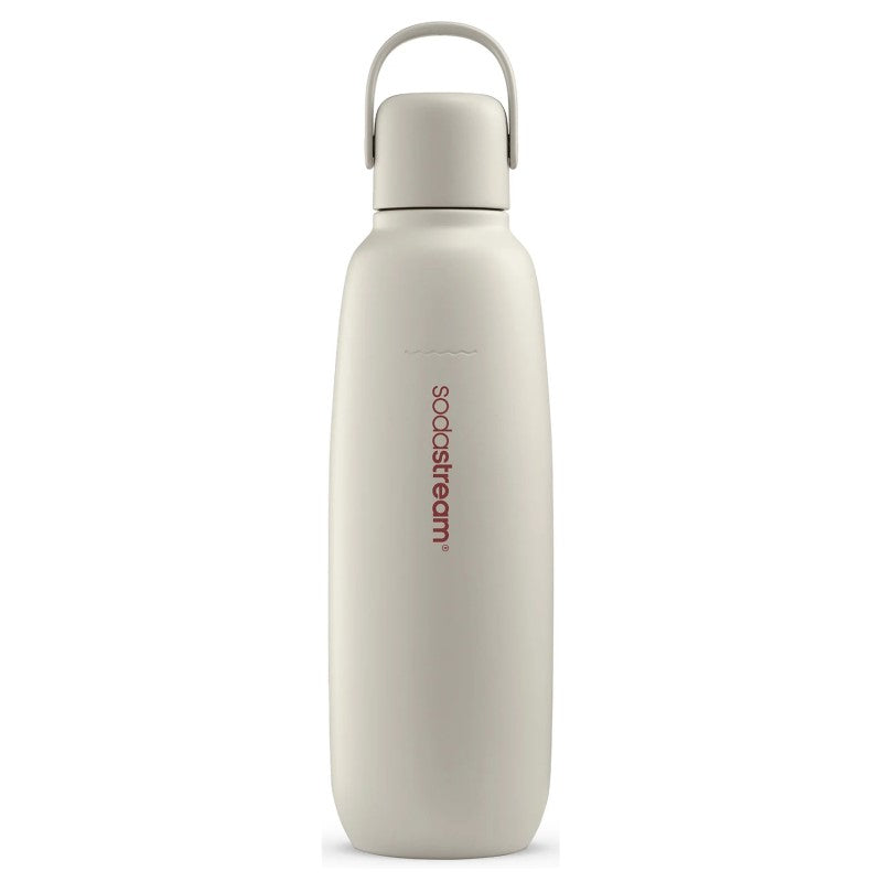 Sodastream 900ml Fizz & Go Metal Bottle - Sand