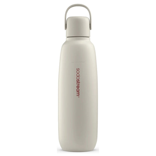 Sodastream 900ml Fizz & Go Metal Bottle - Sand
