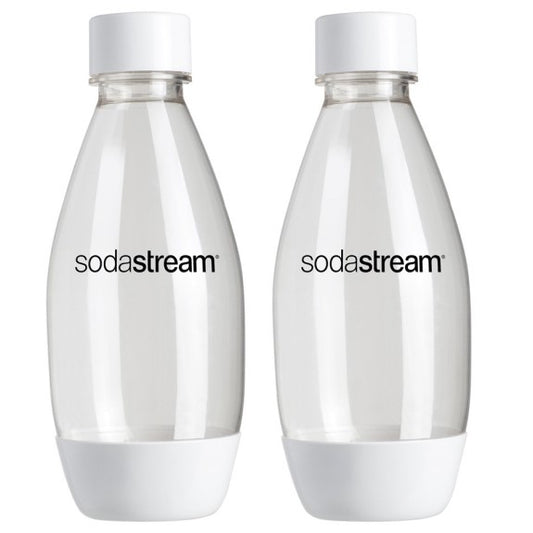 Sodastream 500mL Fuse Dishwasher Safe Twin Pack Bottles - White
